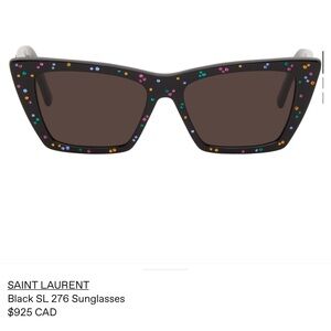 SAINT LAURENT Crystal Mica Sunglasses